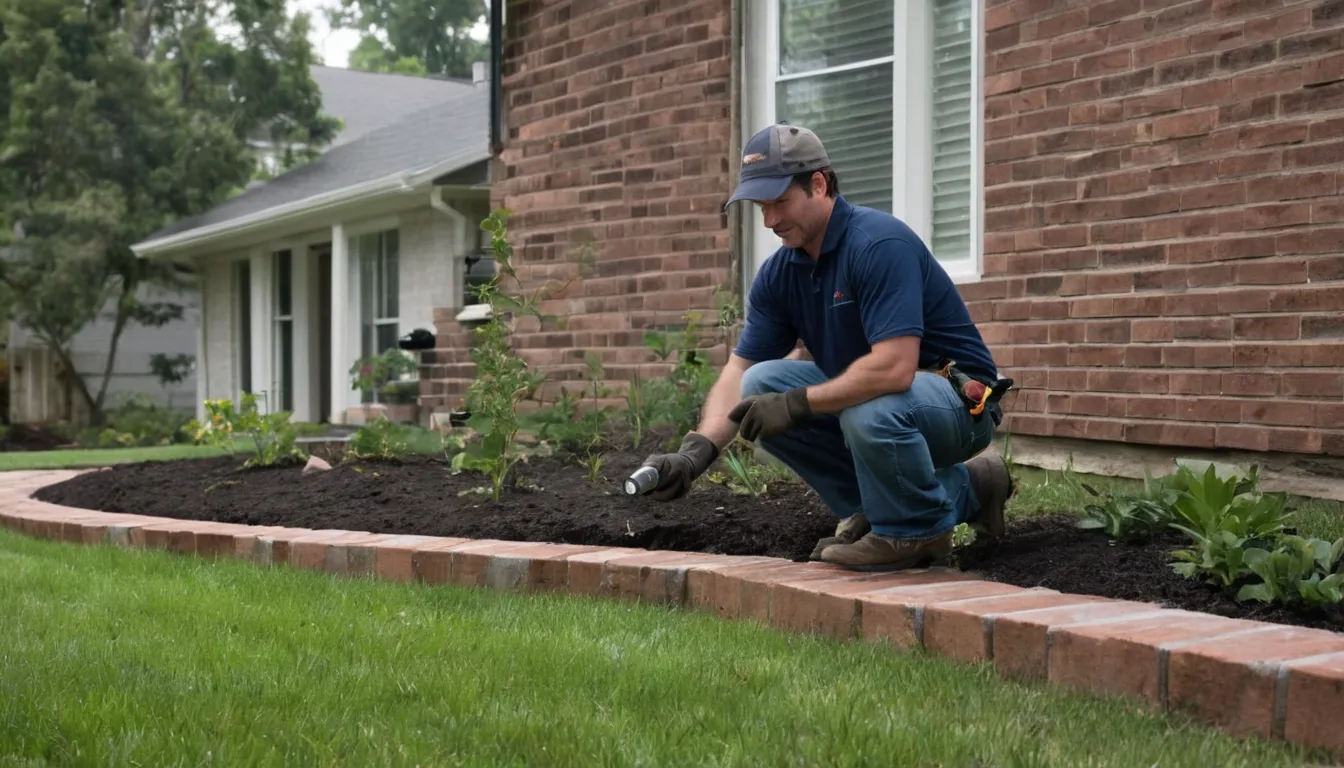 A provider inspecting the foundation of a ranch home in Maumee